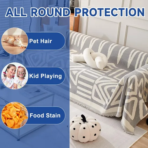 Vista 194 de VClife - Funda para sofá de 3 plazas o en forma de L, antideslizante, lavable, apta para perros, suave, protectora, que no se frisa, negro, 71 x 134
