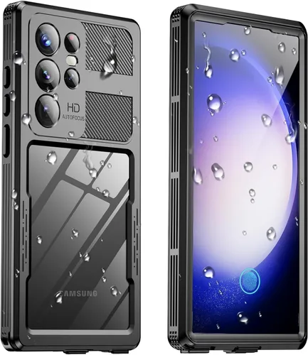 Funda impermeable para Samsung Galaxy S23 Ultra, IP68 bajo el agua, a prueba de golpes militares de 12 pies, a prueba de polvo, pantalla y protector