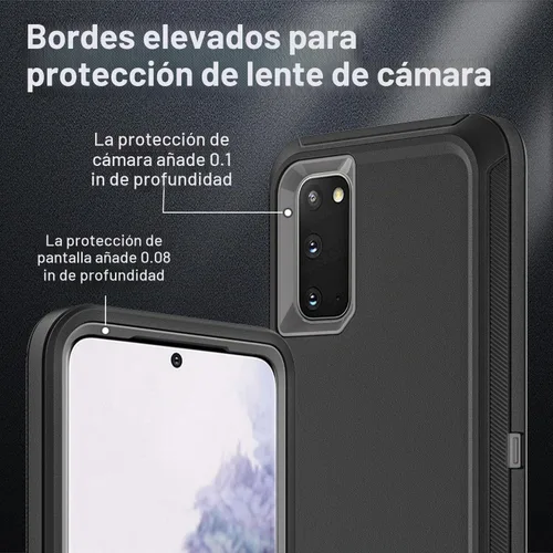 Vista 4 de YKHJKLEC Solo funda para Samsung Galaxy S20, no compatible con Galaxy S20 FE/S20 Plus/S20 Ultra, con 2 piezas