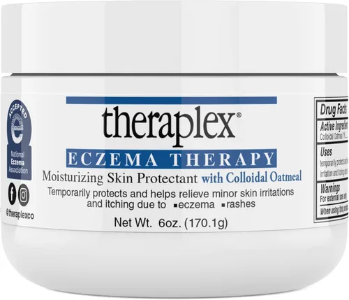 Vista 10 de Theraplex Crema para eccema, protector hidratante para tratamiento de eccemas, compatible con la TSA, protector de piel antipicazón para piel seca