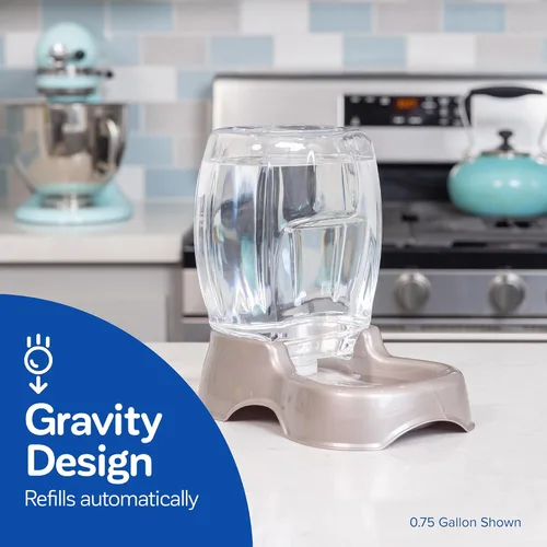 Vista 2 de Petmate Pet Cafe Waterer Dispensador de agua para gatos y perros, 1.5 galones