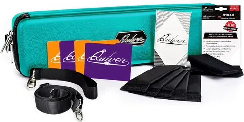 Vista 12 de Quiver Time Funda Negra para Cartas de Quiver - Estuche para Baraja de TCG, Bolsa para Cartas de Juego