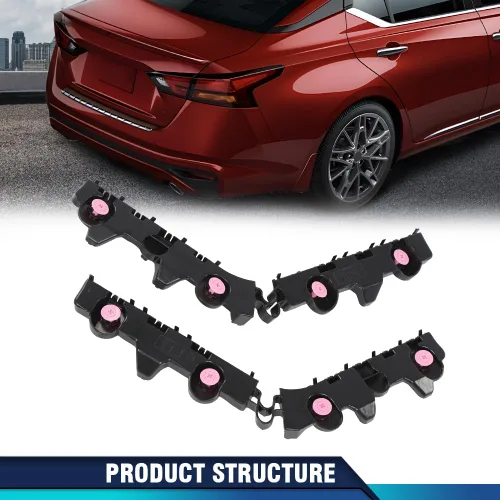 Vista 9 de PIT66 Juego de soportes de parachoques trasero izquierdo y derecho compatible con Nissan Altima Platinum 2019-2023, S, SL, SR, SV/Edición 2019 ONE