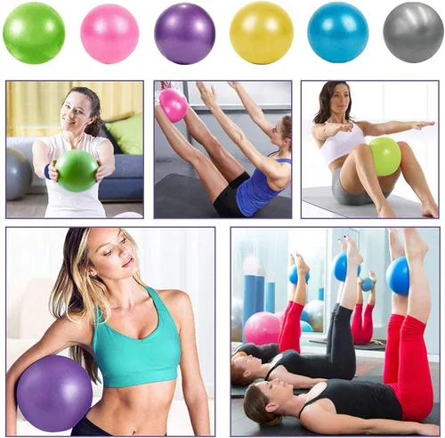 Vista 2 de Mini pelotas de yoga de 9 pulgadas para ejercicios de Pilates Terapia Balance, Equipo para Estabilidad en el Hogar, Entrenamiento Squishy