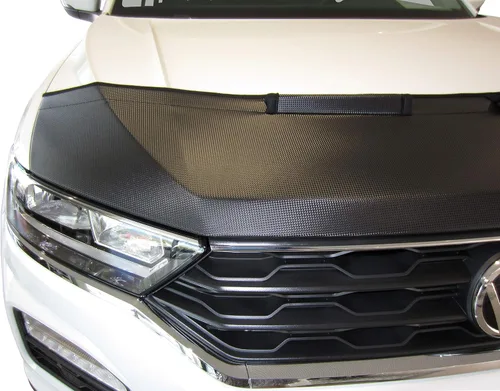 Vista 4 de AB-00853c Brasier con capucha de aspecto de fibra de carbono compatible con Opel Zafira C Tourer 2011-2019 con máscara de nariz frontal