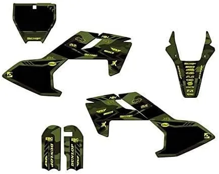 Vista 8 de Kit de base gráfica Mini TC 50 Apache Green Senge 2018-2023 compatible con Husqvarna