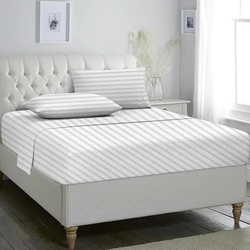 Vista 18 de Rajlinen Juego de sábanas de 4 piezas tamaño individual, juego de sábanas 100% algodón, sábanas de lujo para hotel con bolsillos profundos de hasta