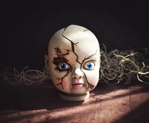 Vista 5 de Nerd Block Baby Eat You Alive - Cabeza de muñeca rota coleccionable