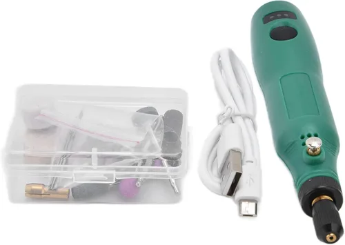 Vista 7 de Mini herramienta giratoria inalámbrica, kit de herramientas de amoladora eléctrica ajustable de 3 velocidades con 28 accesorios, taladro eléctrico