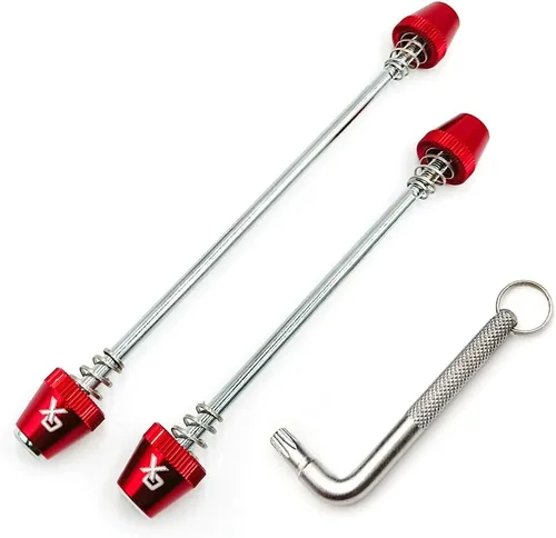 Vista 8 de ONIPAX Pasador de bloqueo antirrobo para bicicleta de 7 lobos, seguro para el cubo de la rueda de bicicleta