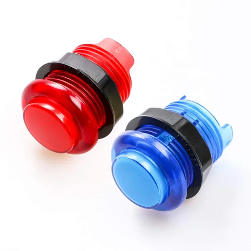 Vista 5 de Hikig 2 Player led arcade buttons and joysticks DIY kit 2x joysticks + 20x led arcade buttons game controller kit for MAME and Raspberry Pi - Red +