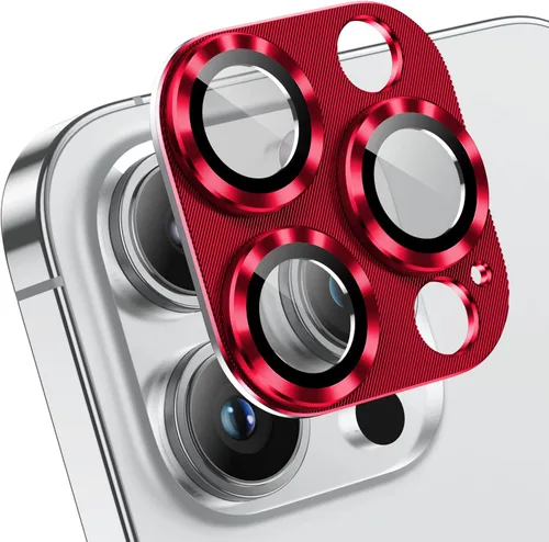 Vista 12 de Korecase [Paquete de 2] Protector de lente de cámara para iPhone 14 Pro Max y iPhone 14 Pro, cubierta de película de cámara de vidrio templado