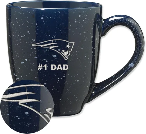 Vista 33 de Rico Industries NFL Football #1 Dad 16 oz Team Color Laser Engraved Ceramic Coffee Mug