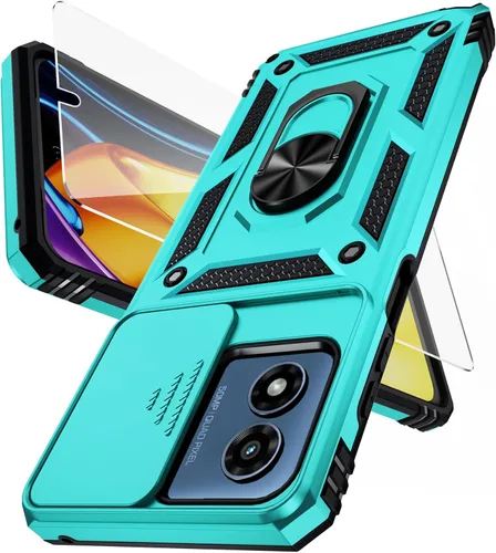 Vista 12 de Funda para Moto G Stylus 5G (2021), cubierta para lente de cámara, protector de pantalla HD, protección contra caídas de grado militar de 10 pies