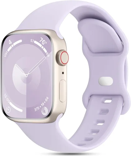Vista 16 de Sport Silicone Band Compatible with Apple Watch 38mm 40mm 41mm 42mm 44mm 45mm 46mm 49mm Women Men, Soft Waterproof Strap Replacement Wristband for