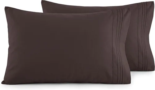 Vista 20 de Elegant Comfort Juego de fundas de almohada ultrasuaves de lujo de 2 piezas - Microfibra premium de calidad hotelera 1500, doble cepillado