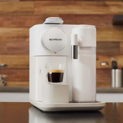 Vista 3 de Máquina de Espresso Original Nespresso Gran Lattissima con Espumador de Leche por De'Longhi, Blanco Fresco Blanco (Fresh White)
