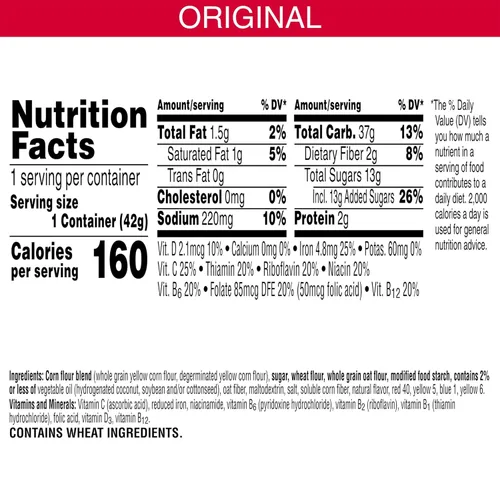 Vista 2 de Kellogg's Froot Loops - Tazas de cereales para el desayuno, sabor a frutas, aperitivos de desayuno con vitamina C, original, caja de 18 onzas