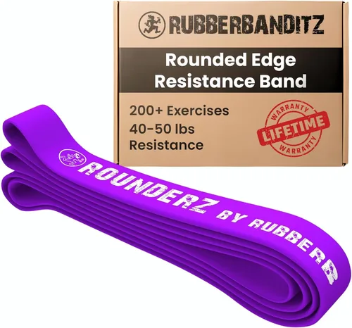 Vista 12 de Rubberbanditz Banda de resistencia de borde redondeado Bandas de ejercicio compactas y ligeras Adecuado para todos los usuarios de niveles