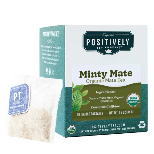 Vista 108 de Organic Positively Tea Company, Bolsas de té herbal de hibisco, 100 unidades, bolsas de té ecológicas, sin OGM