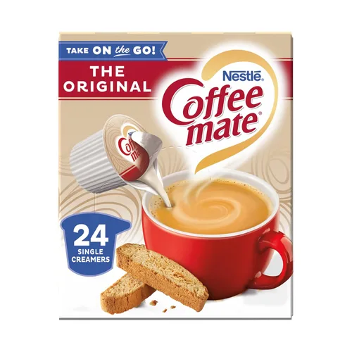 Vista 10 de Coffee-mate Crema para café en envase individual líquida, sabor vainilla francesa, 24 unidades (paquete de 4)