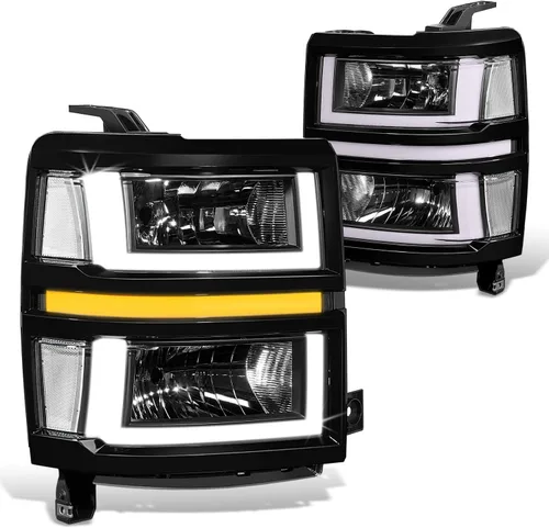 Vista 9 de DNA MOTORING HL-HPL-CSIL14-BK-AM Conjunto de faros delanteros, lado del conductor y del pasajero