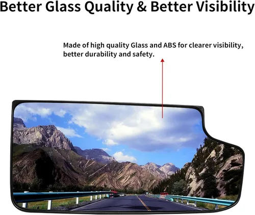 Vista 5 de Espejo lateral de pasajero de repuesto para Chevrolet Silverado 1500 GMC Sierra 1500 2014-2017 y Chevy Silverado 2500 3500 GMC Sierra 2500 3500