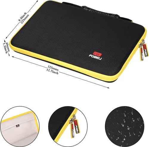 Vista 6 de FBLFOBELI Funda rígida de EVA para Logitech K480 teclado inalámbrico multidispositivo, bolsa de almacenamiento de viaje a prueba de golpes