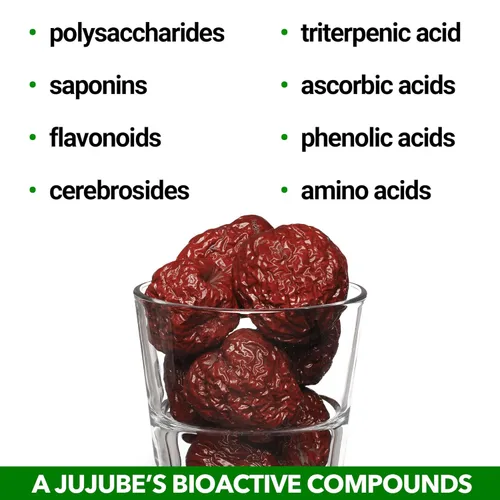 Vista 10 de JUJUME California Grown Superfood Elixir Concentrado de extracto líquido de azufaifo orgánico Cero azúcar añadido Nutracéutico natural