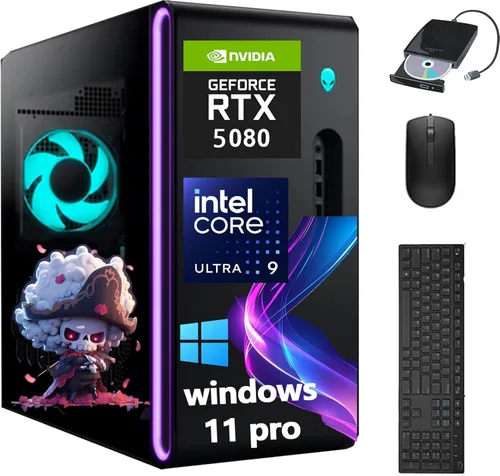 Vista 9 de Dell OptiPlex 7060 Windows 11 Pro - Computadora de escritorio SFF, Intel 8ª generación i7-8700 Hexa Core, 32 GB DDR4 Ram 512 GB NVMe M.2 SSD, AX210