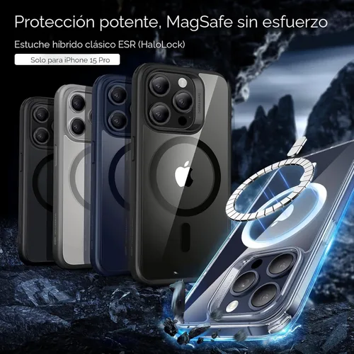 Vista 3 de ESR Funda para iPhone 11, compatible con MagSafe, protección de grado militar a prueba de golpes, funda magnética para iPhone 11, funda híbrida