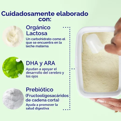 Vista 6 de Similac Fórmula infantil orgánica, fácil de digerir, orgánico certificado por USDA, polvo, bañera de 20.6 onzas