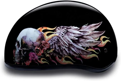 Vista 3 de Daytona Helmets - Casco de motocicleta de media carcasa, aprobado por el DOT (gráficos)