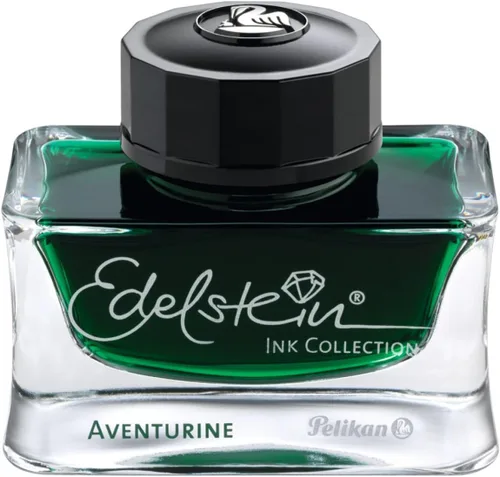 Vista 5 de Pelikan Edelstein tinta embotellada para pluma estilográfica, verde jade, 50ml, 1 cada uno (339374)., Colores Variados