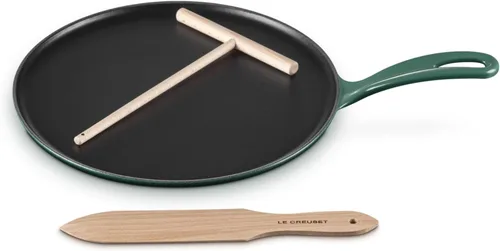Le Creuset Sartén redonda tradicional de hierro fundido esmaltado, 10.25 pulgadas, Artichaut
