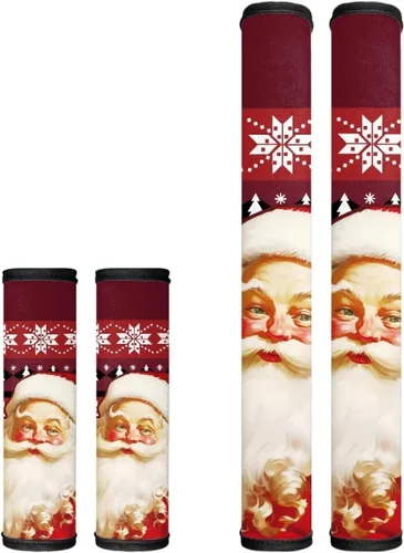 Vista 34 de Candy - Juego de 4 fundas para manija de puerta de refrigerador, decoración navideña, para cocina, mantiene tu nevera, microondas, horno