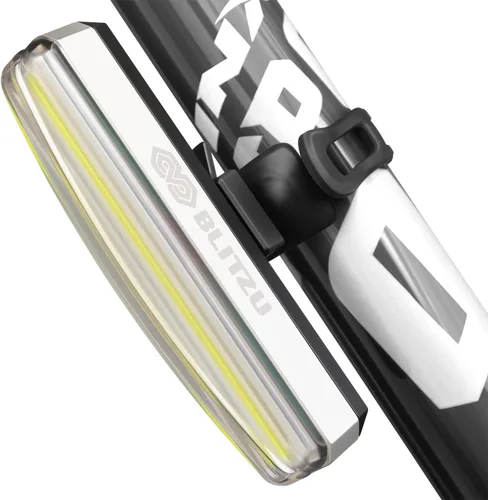 Vista 9 de BLITZU 2025 Cyborg 200H luz de bicicleta delantera o 200T luz trasera recargable por USB-C LED juego de luces para bicicleta reflector de seguridad