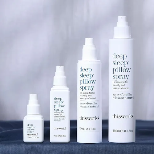 Vista 6 de THISWORKS Spray de almohada para sueño profundo, fórmula natural de acción rápida con lavanda para relajación y sueño reparador, tamaño mini