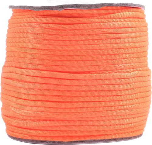 Vista 30 de KONMAY - Cuerda de nailon satinado de seda, 45.72 metros, 0.8mm cola de rata, para nudos chinos, Kumihimo, abalorios, macramé, joyería, Verde manzana
