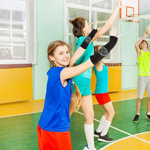Vista 6 de Yxmeiguo Mangas de brazo de voleibol para pasar el antebrazo con almohadillas de protección, regalos de equipo de voleibol para jóvenes