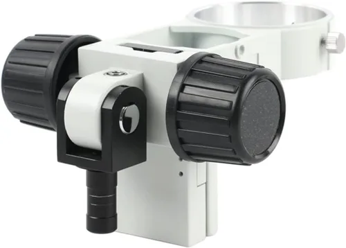 Vista 2 de Kit de accesorios para microscopio de 2.992 in de diámetro, soporte de enfoque ajustable con cola, accesorios para microscopio (color: negro)