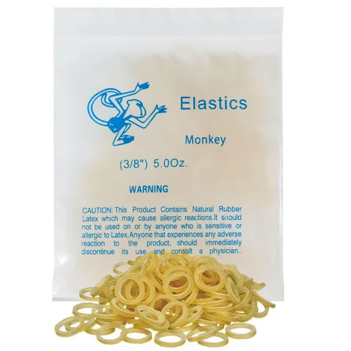 Vista 8 de Paquete de 100 elásticos de ortodoncia, bandas de goma dental, bandas elásticas intraorales Red Fox (pesado, 6.5 oz, 1/4'')