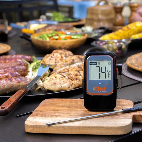 Vista 4 de MAVERICK iChef Bluetooth inalámbrico digital de lectura instantánea cocina parrilla ahumador barbacoa inalámbrico sonda carne termómetro