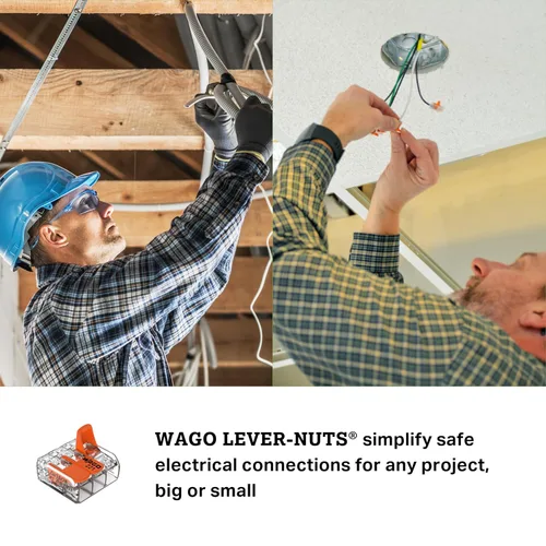 Vista 5 de Wago 221-413 LEVER-NUTS 3 Conductor Compact Connectors 2500 PK
