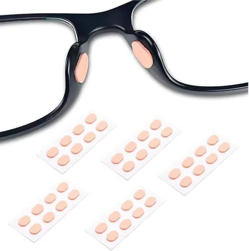 Almohadillas de espuma suave para la nariz, 20 pares de almohadillas de nariz autoadhesivas, almohadillas antideslizantes para la nariz para gafas,