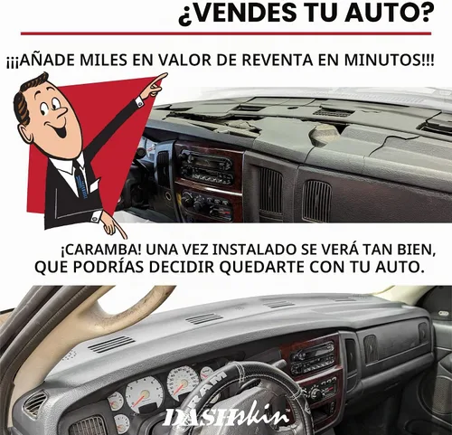 Vista 4 de DashSkin Tapa moldeada de dos piezas para salpicadero compatible con Dodge Ram 2002-2005 (Ram 2500 y 3500 2003-2005) en gris pizarra oscura gris