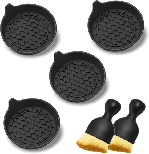 Portavasos para automóvil, paquete de 4 portavasos antideslizantes universales incrustados en adornos, accesorios para el interior del automóvil,