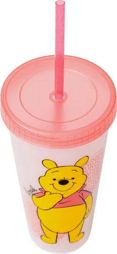 Vista 64 de Silver Buffalo Disney Nightmare Before Christmas Character Grid - Paquete de 4 vasos de plástico que cambian de color, 24 onzas