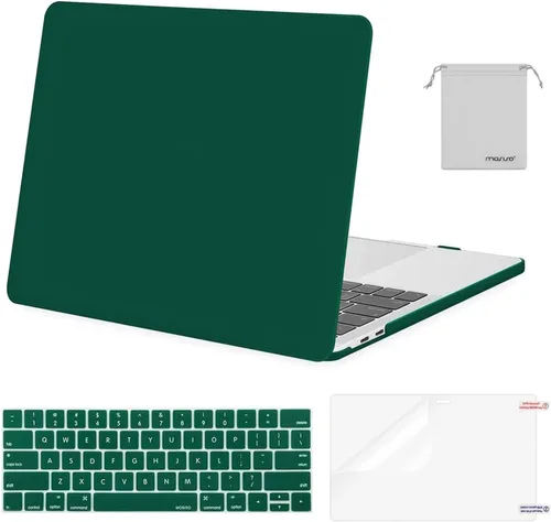 Vista 25 de MOSISO - Carcasa rígida de plástico, cubierta de teclado, protector de pantalla y bolsa de almacenamiento para MacBook Pro 13 pulgadas/33 cm