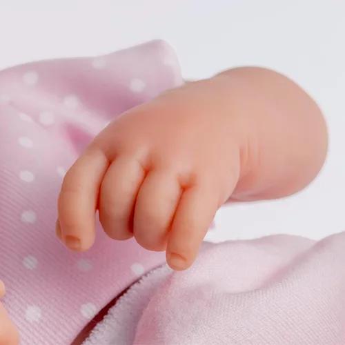 Vista 5 de La Newborn de JC Toys, Real Boy in Blue, Rosado Chico real en azul